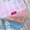 Grid Storage Box Plastic Single Compartment Size Adjustable Jewelry Organizer bead storage box