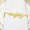 Newest Letters Napkin Ring Metal Custom Napkin Buckle Wedding Party Table Decorations Valentine's Day