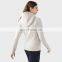 Fleece Zip Up Sleeve Sports Jackets For Women Winter Outdoors Fitness Warm Hoodies With Thumb Hole