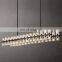 Hengzhi Villa Dining Room Crystal Lamps ARCACHON LED RECTANGULAR CHANDELIER 54