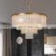 Modern Alabaster Chandelier Pendant Light Brass Lamp