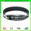 Custom Logo Printed Monochrome Color Glow Silicone Wristband in Dark