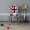 RCH-4073Antique Oak Distressed Wood Union Jack Dining Chair                        
                                                Quality Choice