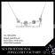 2015 Rose gold latest model fashion rhinestone necklace wholesale jewelry necklaces for ladies