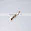 Medical Equipment brass gold plated terminal Pin with stainless steel sheath