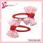 2014 Hot sale Valentines day hair clips fancy grosgrain robbon curved bobby pins (QRJ-0034)