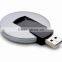 Round Shape Plastic USB Flash Drive Rolling- Over OEM USB Gift