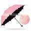China Supplier 3 Folding Colour Changing Umbrellachange Color When Wet Umbrella