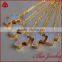 Cross druzy pendant 24K gold plated titanium coated wholesale fashion jewelry