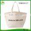 2016 New Arrival plain white eco shopping bag canvas beach bag