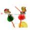 priate plastic drinking decorative straws