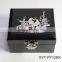 High End Mother of Pearl Inlaid Black Jewelry Box