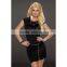 Women Summer Black Lace Dress Plus Size XL Party Club 2016 Elegant Short Sleeve Sexy Dresses