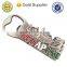 New Arrival custom souvenir gift antique copper metal bottle opener