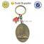 OEM simple design brass/zinc alloy medal keychain