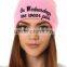 Unisex Ladies Cotton Slouchy Beret Plain Baggy Hat Ski Warm Beanie Cap pink