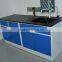laboratory side bench with sink for school using