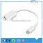 White/Black Micro USB OTG Connection Cable OEM factory Host Cable Micro USB Adapters usb 3.0 otg cable