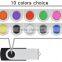 2016 Hotselling plastic swivel flash drive for business gift,color free samples free
