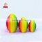 Rainbow series PU soft foam football for Rugby sports