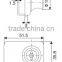 Glass cabinet door lock, Drawer Furniture cabinet lock with zinc