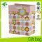 Dia de los muertos roses kraft paper gift bag with handle