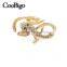 Fashion Jewelry Zinc Alloy Snake Rhinestone Ring Unisex Men Ladies Party Show Gift Dresses Apparel Promotion Accessories