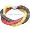 PRETTY STARDUST MESH MAGNETIC BANGLE BRACELET with RHINESTONE BEADS CRYSTAL 7.8"