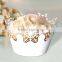 Halloween promotional laser cut cupcake wrapper decoration