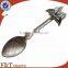 custom funny engraved metal silver cast iron spoon with printed logo