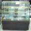 Bakery display cake refrigerated cabinet with marble base