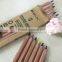 7" jumbo size hexagonal shape high quality 5.0mm cedar wood colored pencil with seal end