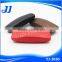 Fashional looking shinny lattice leather wrapped hard eyeglass case