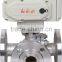 3-way ball valve with electric actuator