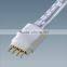 led electrical wire male female strip connector 2 pin white extension lead