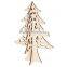 Wholesale Mini Decorated Handmade Small Wood Laser Engraved Christmas Trees