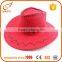 2016 new style panama hat women wholesale red straw hats