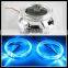 new guiding light technology 80mm 2.5 inch 12v 5w blue color led angel eyes car headlight drl led halo rings