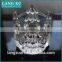 LX-Z190 Crystal glass christmas tree carved christmas candle holder