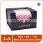 Black foldable corruaged cardboard storage box wholesale with shadow