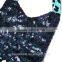 2016 stylish halter navy sequin black grenadine slip jumpers leopard baby bodysuit