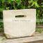 wholesale new design canvas jute shopping bag hanging file tote bag