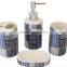 Fashional 4pcs bath accessories Ceramic;luxury and new design 4pcs bath accessories