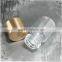 5ml,10ml,15ml clear tube glass perfume bottle for e-liquid for e juice with 18mm neck size shiny gold metal aluminum screw cap