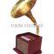 Rain Lane High Quality USB SD Bluetooth Speakers With Wooden Case Craft Gift Gramophone Replica