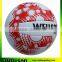 Red logo printed white volleyball official size