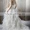 LC25 Elegant Backless High Neck Ball Gown Wedding Dresses Sleeveless Floor Length Vestido Longo De Renda