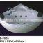 Acrylic Corner Triangular Whirlpool Massage Bathtub