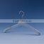 Flat Gold Hook Custom Brand Flocking Dress Hanger With Anti Slip Strip