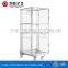 Foldable Steel Wire Mesh Hand Trolley Pallet Cage Container for Supermarket